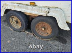 White Roller Shutter Box Trailer Twin Axle