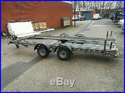Woodford 14ft x 6ft1 car transporter trailer twin axle
