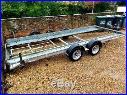 Woodford Car Transporter Trailer Electric Winch Led Lights Fully Serviced