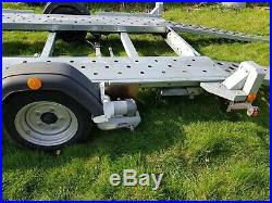 Woodford WBT-008 small car transporter trailer with motomover